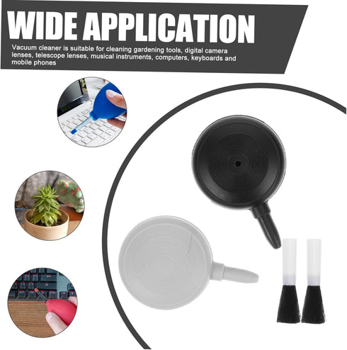 2pcs Cleaning Blower Brush, Camera Air Blower Lens, Small Hair Dryer Air Dust Blower and Brush for Laptop