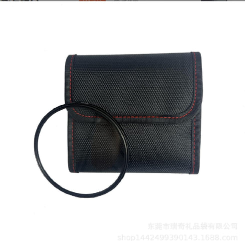 Professional Photography Filter Bag, 3-Pocket Waterproof and Dustproof Camera Lens Filter Bag, Pack of 2