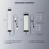 TECWARE Flex RGB PSU Extension Cable Cover Kit, Light Up LED Strip Set for GPU and Motherboard PC Cables