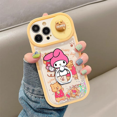 Phone Ring Holder Stand, Cartoon Kitty 360 Rotation Finger Grip for Cellphones, Smartphones and Tablets
