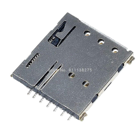 MAANIHTYUW 10pcs 7P Micro SIM Card Connector 7Pin Micro Sim Socket Holder 1.35H
