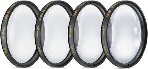 Big Mike's 67mm Set (+1, +2, +4 +10 Close-Up Filter and Diopters) Magnification Kit for Select Canon, Sony, FujiFilm