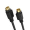 Cmple S Video Cable 25 ft - 4-PIN SVHS Mini Din Video Cord for Home Theater, Camcorder, DVD Player - Black