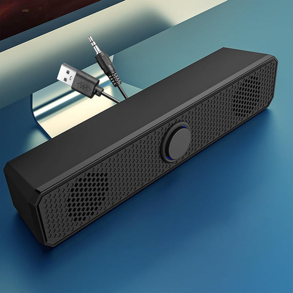 Lovskoo Wired Computer Speakers for Desktop Pc Laptop HiFi Gaming Speakers with Volume