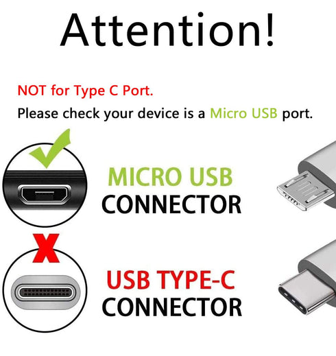 Neck Light Charging Cord Book Light Charger Cord, USB Charging Cable for Gritin, Glocusent, Vekkia Book Light (Micro