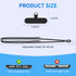 SS Cell Phone Lanyard - 2 Adjustable Neck Straps, 2 Phone Tether Tabs, Universal Crossbody Strap, Black Grey