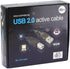 Monoprice USB 2.0 Extension Cable, Male to Male, USB Type-A to USB Type-B, Active, 49 Feet, Black