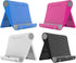 4 Pack Cell Phone Stand for Desk, Foldable Mobile Holder Compatible with iPhone, iPad, Samsung