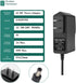 5V 2A DC Power Supply Adapter Power 100-240V AC to DC 5 Volt 2 Amp 10W Converte AC/DC Adapter with 5.5 x 2.5mm/5.5x2.1mm tip for TV Box LED Strip Lights Speaker Camera Router