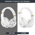 Replacement Ear Pads for Beats Studio 2 & 3, Cushions with Memory Noise Isolation Foam, Softer Leather-White