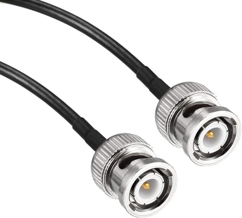 uxcell BNC Male to Male Coaxial Jumper Cable, 50 ohm, 16 feet RG174