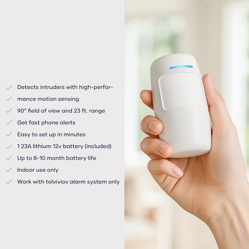 tolviviov Motion Sensor - Compatible with Home Alarm System, HUB Needed