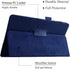 Case for Galaxy Tab A 10.1 (2016 NO S Pen Version), Premium PU Leather Folio Smart Stand Cover (Dark Blue)