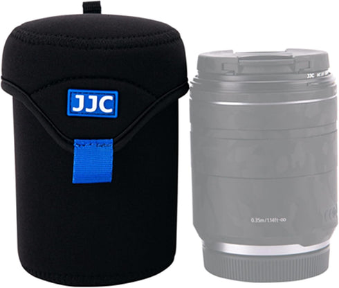 JJC Portable Neoprene Mirrorless Camera Lens Pouch for Nikon Z 35mm 85mm, Sony FE 20mm 24mm and Other Lenses