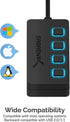 SABRENT 4 Port USB 2.0 Data Hub with Individual LED Power Switches, Charging NOT Supported for Mac & PC