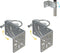 2 Pcs Anti Vibration Antenna Mount Hardware Accessories, Pole Holder Antenna Pole Mount Kits (without The Pole)