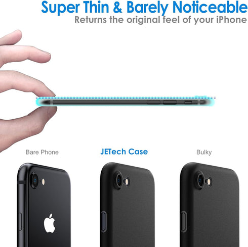 JETech 3/2 (2022/2020 8/7 4.7-Inch, Ultra Slim Case for iPhone SE Model) iPhone Camera Lens Cover Full Protection