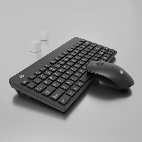 Small Wireless Keyboard and Mouse, Portable for Laptop/PC