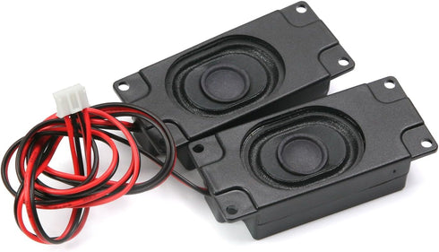 Heyiarbeit 4Ohm 3W Internal Magnet Speaker - 2Pcs Mini Loudspeaker with Wire and 4 Pin Terminal for DIY