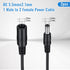 FdcZeyxior 2 Pack 1 2 5.5mm 2.1mm 2-Way Male to Female Power Cord Splitter x Extension Cord Splitter DC Power Supply
