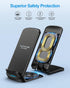 NANAMI Upgraded Fast Wireless Charger, Qi-Certified Stand for Samsung Galaxy S24/S23/S22/S21/S20, iPhone 15