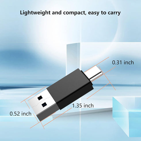 VAKS USB C to USB 3.0 Adapter (4 Pack) Type C Male to USB 3.0 Male Converter for Mobile Phones and Computers