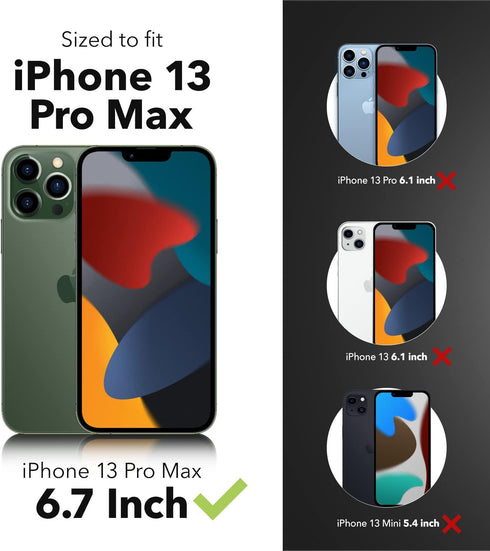 Gear4 ZAGG Milan Snap Case for Apple iPhone 13 Pro Max, MagSafe Compatible Clear Case with Detailing