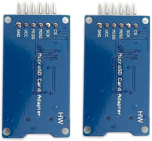 Kiro&Seeu 2pcs 6-pin Micro SD Card Module Storage Board TF Card Memory Adapter Reader Module SPI Interface Compatible