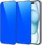 2 Piece Privacy Tempered Glass Screen Protector for iPhone 15 Plus 6.7 inch, Anti-blue Anti-Spy Mirror Blue