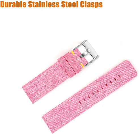 IDW13,IDW16,IDW19,IDW17 Smartwatch Bands, Lamshaw 22mm Breathable Nylon Woven Fabric Replacement Accessory Strap Compatible for TOOBUR,TEMINICE,VRPEFIT,Konitee,Gydom,Faweio IDW13 Watch/Woneligo W3/TOOBUR,Faweio IDW16 Watch/MILOUZ,Amzhero,A-TGTGA,TOOBUR ID
