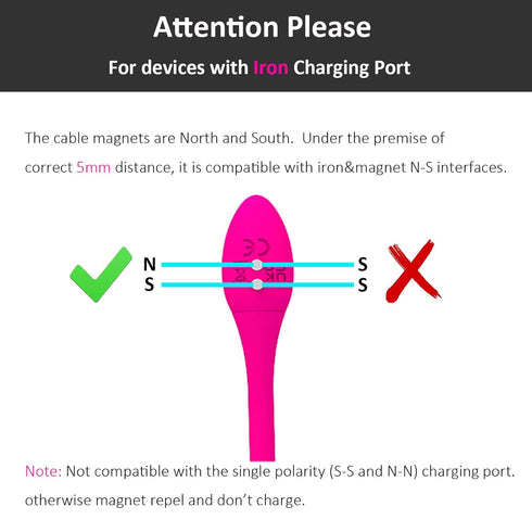 Vebaisa 2 5mm/0.2inch Magnetic USB DC Charger Cable Replacement Charging Cord for Dots Rechargeable Devices