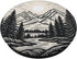 Pine Tree Mountain Scene PopSockets Adhesive PopGrip