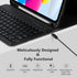 MMK Keyboard Case for iPad 10th Gen 10.9" 2022, Detachable Bluetooth Keyboard & Pencil Holder, Black