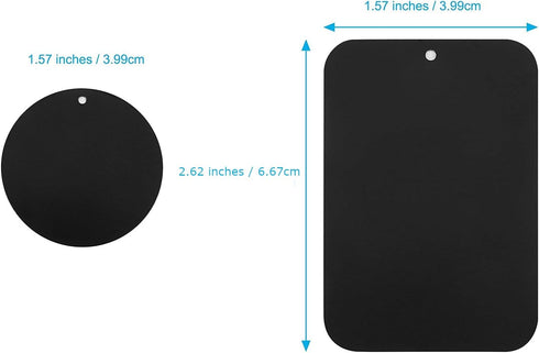 Great 1 3M 6 6 Universal Metal Plates with Adhesive for All Magnetic Car Mounts, Cell Phone, Tablet Holder