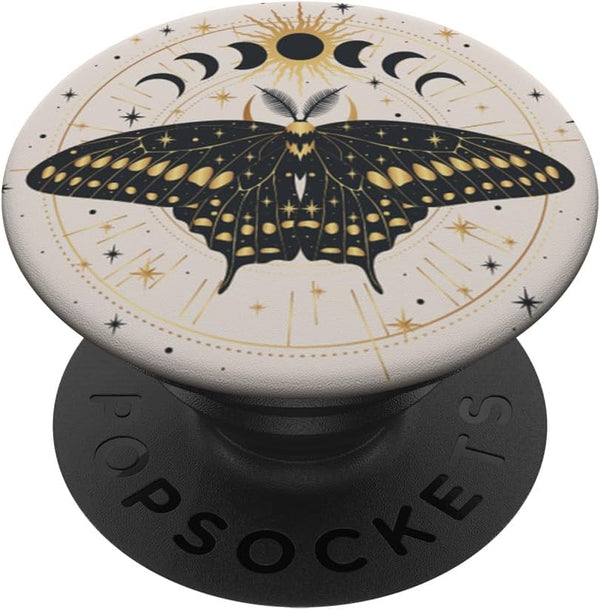 PopSockets Celestial Phone Grip - Lunar Moth Adhesive PopGrip