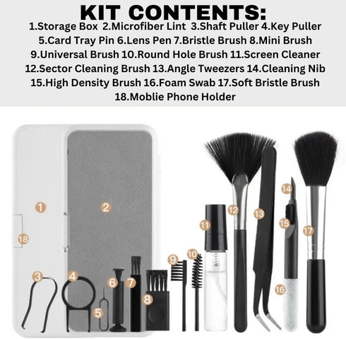Generic ImmacuKit 18-in-1 Electronic Device Cleaning Kit with Magic Cleaner Gel -Use On Phone, Earbuds, Laptop
