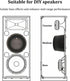 HiQltyla 4" 4" (Pack 2) Speaker Baffle, Suitable for DIY Bookshelf Speaker Home Audio Systems or Car Speaker Systems