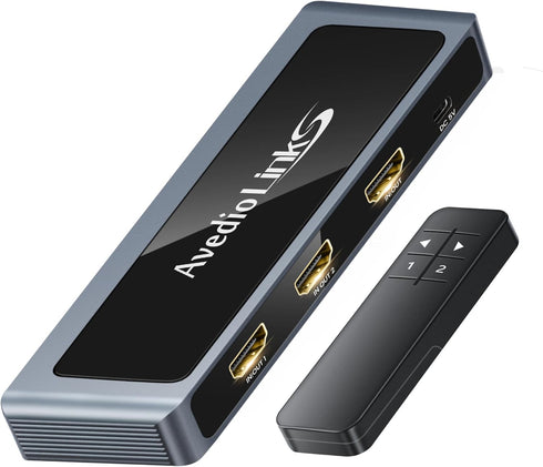 avedio links 8K HDMI 2.1 Switch 4K@120Hz 8K@60Hz, Bi-Directional 2 in 1 Out HDMI