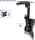 VIVO Black Manual Flip Down Mount, Folding Pitched Roof Ceiling Mount for Flat TV & Monitors 17" to 37"