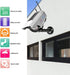 Sonew Fake Camera, Solar Power LED Dummy Security Camera for Indoor and Outdoor Surveillance