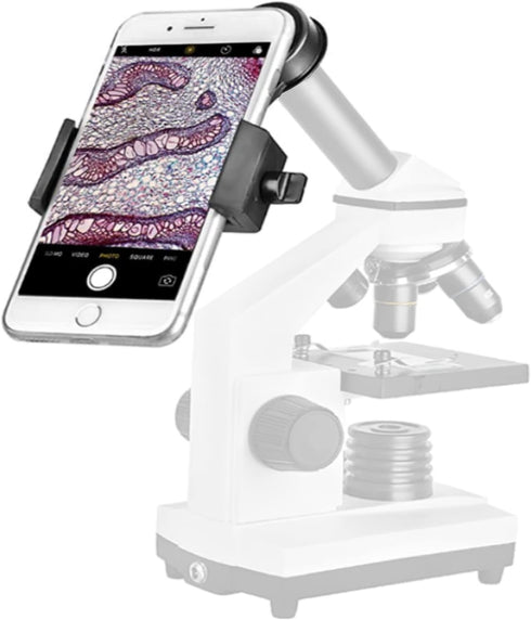 Microscope Lens Smartphone Adapter with Built-in WF16X Eyepiece, Celticbird 23.2mm Camera Adapter for Cellphone