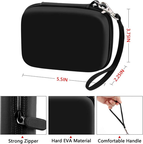 Digital Camera Case Compatible with CAMKORY/for YISENCE/for VAHOIALD/for Kodak Pixpro/for Canon PowerShot ELPH 180 190/ for Sony DSCW800 DSCW830 Kids Camera (Box Only)