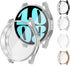 4 Pack Screen Protector Case for Samsung Galaxy Watch 6, 40mm 44mm, Soft TPU Plated Protective Cover, Scratch Resistant