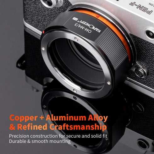 K&F Concept Lens Mount Adapter for Olympus OM Lens to M4/3 Olympus Pen Cameras
