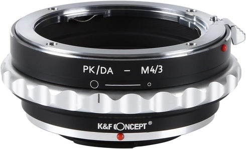 K&F Concept Manual Lens Mount Adapter for Pentax PK DA Lens to Micro Four Thirds Cameras