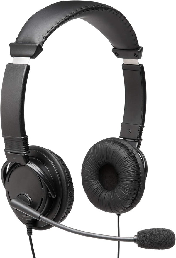 Kensington Hi-Fi Headphones with Microphone (K97603WW), Universal 3.5mm, Black