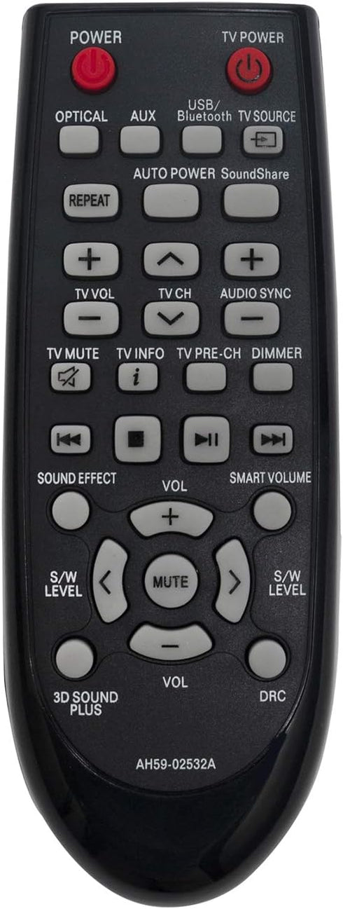 AIDITIYMI AH59-02532A Replacement Remote Control for Samsung Soundbar HW-F355, HW-FM35, HW-F355/ZA, HW-FM35/ZA