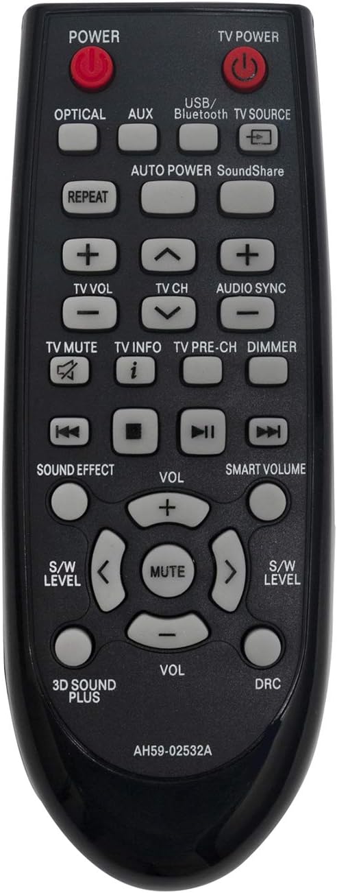 AIDITIYMI AH59-02532A Replacement Remote Control for Samsung Soundbar HW-F355, HW-FM35, HW-F355/ZA, HW-FM35/ZA