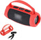 Silicone Case for JBL Charge 5 Portable Bluetooth Speaker, Protective Sleeve with Handle and Shoulder Strap, Red