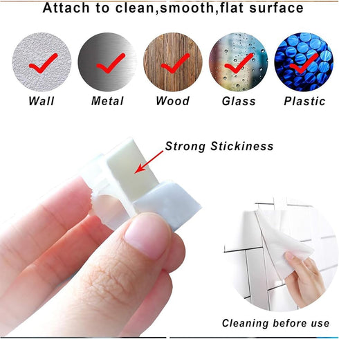 30 Pack Adjustable Cable Clips, Adhesive Nylon Wire Clamps for Desk Wall Cord Management